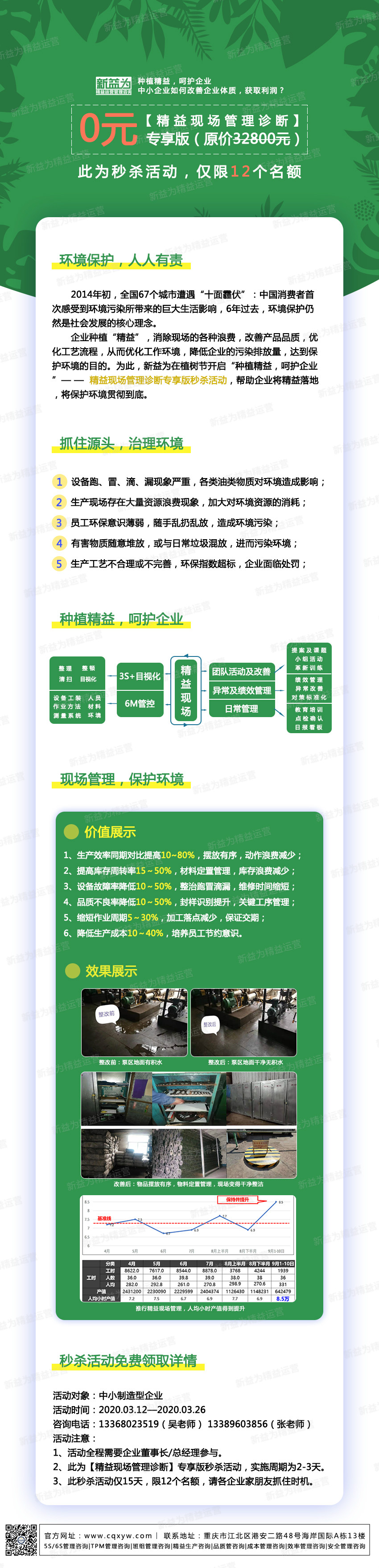 種植精益，呵護企業(yè)——精益現(xiàn)場管理診斷專享版秒殺活動